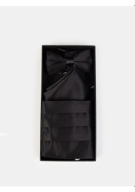 Resim Karaca Erkek Papyon Kuşak Mendil Set-siyah 11.25w.52.001 Siyah 
