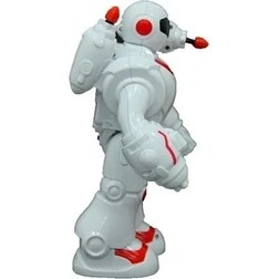 Resim MEGA Füze Atan Sesli ve Işıklı Robot Kırmızı-Beyaz 