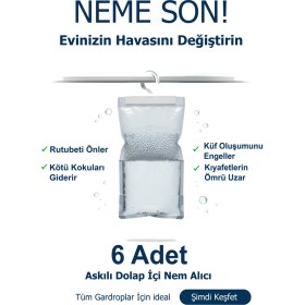 Resim Saban 6 Adet - 250Gram - Nemson Nem Alıcı Askılık 