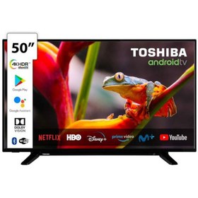 Resim Toshiba 50" 127 Ekran Uydu Alıcılı Ultra Hd 4k Android Led Tv (2 Yıl Garantili Revizyonlu Ürün) 