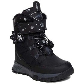 Resim Erkek Çocuk Bot Çizme Siyah 