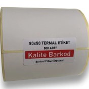 Resim 80X50 Termal Etiket | Rulo Barkod Etiketi 