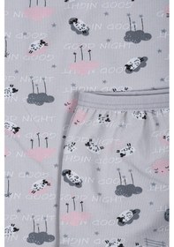 Resim Hepsine Rakip Kız Çocuk İp Askılı Desenli Atlet Boxer Takım Pamuklu Yumuşacık Gri 