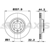 Resim BRAXIS On Fren Dısk Aynası Clıo Iv Symbol Iı Logan Iı Mcv Iı Sandero Iı 0.9 / 1.2 / 1.5dcı / 1.6 12 (4 Bıjo 