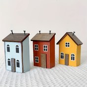 Resim 1 adet Ahşap Küçük Ev Süsü, Ev Dekorasyonu Miniature Zarif Kabin Modeli, Dekoratif Süs Malzemeleri, DIY Dekorasyonlar, Çeşitli Festivaller İçin Uygun, Parti Süsleri, Hediye Ürünleri, Bahçe Süsleri, Moda Tekli, Parti Süsleri 