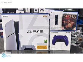 Resim SONY PS5 Slim CD + Mafia Old Country + 2 Kol + Şarj Standı 