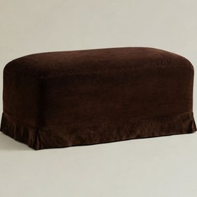Resim Gala Pouff M Velvet - Velvet-Mustard / Removable Cover 