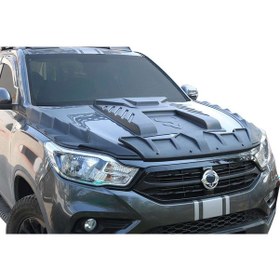Resim Ssangyong Musso Dragon Ön Kaput Rüzgarlığı 3 Parça 2018 Ve Sonrası 