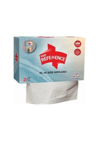 Resim Reference El Yüz Havlusu 2 Katlı 100'lü 24 Paket Mavi 