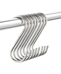 Resim Etsylight, 10,5 cm Büyük Ve Kalın Metal S Kanca 5 mm Kalınlıkta 10 Adet 