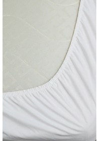 Resim %100 Pamuk Ranforce Premium King Size Lastikli Çarşaf Seti - Beya Beyaz 