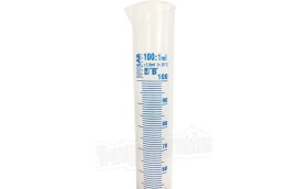 Resim Isolab 100Ml Plastik Mezür Mavi Skala 