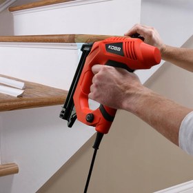 Resim KOBB KBZ90 15-25mm Zımba ve 15-32mm Profesyonel Çivi Çakma Makinesi + 3000 adet Yedek Zımba ve Çivi 