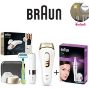 Resim Braun IPL Silk·expert Pro 5 ve SE810 Face Evde Tüy Alma Çanta Venus Tıraş Makinesi 2 Başlık İle 