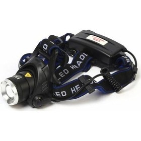 Resim F.B.i F-823a Su Geçirmez Şarjlı Kafa Lambası Siyah 