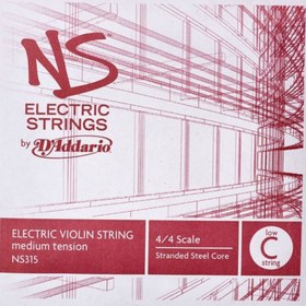 Resim D'Addario NS315 NS 4/4 Tek Elektro Keman Teli (Do) 
