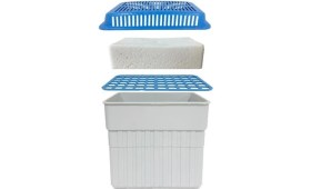 Resim Saban 2 Kg. Dikdörtgen Nem Alıcı Aparat Kırmızı Meyva ( 2 Kg. Blok ) 