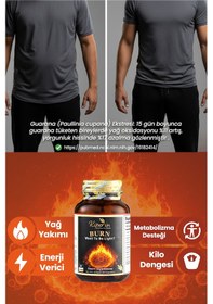 Resim Kiperin Burn Vücut Yağı Hedefleyici L-karnitin, Yeşil Çay, Guarana, Zencefil, Garsiniya, Kafein 60 Kapsül 