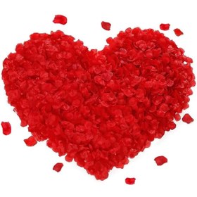 Resim Ronanna Kırmızı Renk Gül Yaprağı Şekilli Konfeti – 1 Paket 100 Adet 