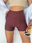 Resim Winmoda34 Boxer Tayt Bisikletci Tayt Şort Tayt Tenis Taytı Yandan Cepli Kısa Tayt 