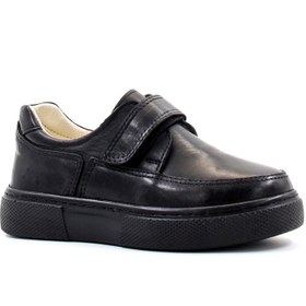 Resim FAST STEP Unisex Hakiki Deri Bağcıksız Ortopedik Casual Günlük Çocuk Okul Ayakkabı Siyah 770pa817-529 