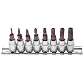 Resim Arm 1/4 Mini Lokma Cırcır Kolu 72 Diş Delikli Torx Bits Uç Seti Takımı 