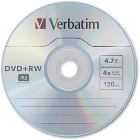 Resim Verbatim DVD + RW disk, 4.7 GB, 4 x, Spindle, 30/Paket 