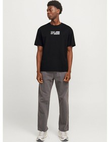 Resim Jack & Jones Jjcorp Erkek Siyah Tişört 