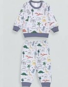 Resim Erkek Bebek Desenli Pamuklu Pijama Takım-15341 Çok Renkli 