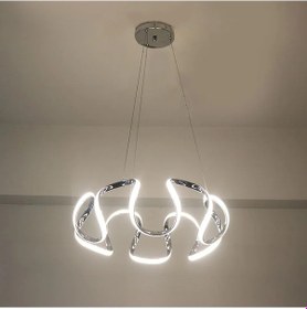 Resim Örümcek Model 3 Renkli Modern Krom Led Avize Krom 