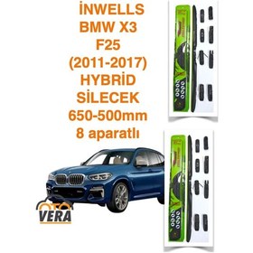 Resim BMW X3 F25 (2011-2017) Inwells HYBRİD 8 aparatlı Silecek Takımı 650x500 