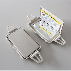 Resim Mercedes E W210 W211 Sağ&Sol Güneşlik Aynası (Kırık Beyaz Renk) 