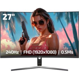 Resim Gamepower Vivid V60 27" Curved 240hz 0.5ms Va Gaming Monitör 
