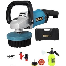 Resim Anadolu Strong ANS5005 1200 W 6 Kademe Polisaj Makinesi + 17 Parça Pasta Cila Seti 