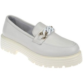 Resim Pullman Hakiki Deri Makosen Tokalı Kadın Ayakkabı Mx-1265 Bej-bej Bej 