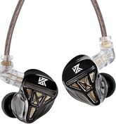 Resim KZ DQS in Kulak Monitör Kulaklıklar, Dinamik Sürücü Kablolu Kulakiçi Yarı Açık HiFi Bas Kulaklık 2pin 3.5mm Oyun Kulakiçi 