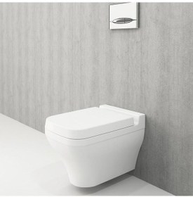 Resim Bocchi Scala Asma Klozet Mat Beyaz Kapak Hariç 1080-002-0128 