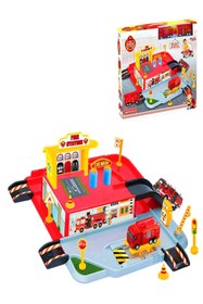 Resim a v d a Itfaiye Oyuncak Garaj Seti Pisti - Otopark - Istasyon Araba Oyun Seti 