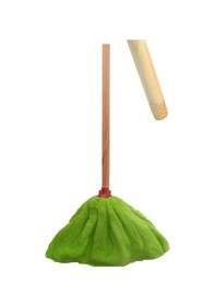Resim Color Wellsoft Mop Paspas Mop Yedek Ucu Ve Ahşap Sapı İle Takım 