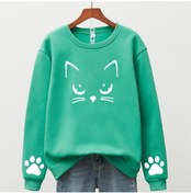 Resim Machetta Kids Oversize Meov Kedi Baskılı Sweatshirt 