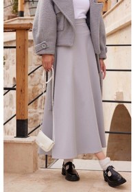 Resim Olla Collection Nevi Scuba Etek Gri 