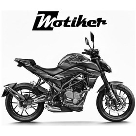 Resim Cfmoto 250nk Airbrush Gri Siyah Carton Tasarım Sticker Etiket Modeli 
