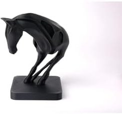 Resim TSC Soyut AT Heykeli – Hediyelik Natural Tasarım Ev Dekoru 15 cm 