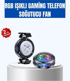 Resim Telefon Soğutucu Rgb Fan Sessiz Çalışma Tüm Modeller Uyumlu 