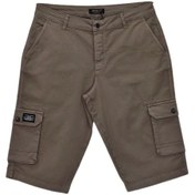 Resim Erkek Kargo Cepli Kanvas Kapri Şort Bgl-st04736 Vizon 
