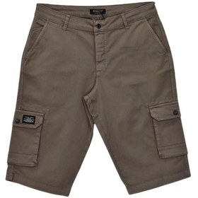 Resim Erkek Kargo Cepli Kanvas Kapri Şort Bgl-st04736 Vizon 