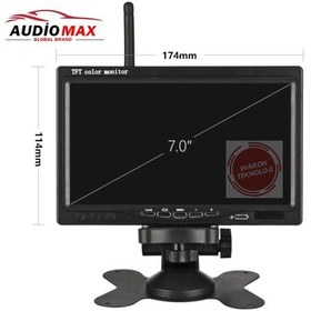 Resim Kablosuz 7 İnç Monitör ve 18 Ledli Kablosuz Gece Görüş Kamerası 