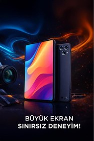 Resim Torima Android Tablet Kalem Klavye Mouse Full Set SIM Kartlı BTK Kayıtlı 10.1 İnç T17 Pro Max Koyu Mavi 