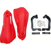 Resim Tongdashop 2 Adet Evrensel 7/8'' 22mm Kırmızı Motosiklet Motocross Atv Koruma Elcikleri 