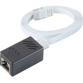 Resim IRENIS CAT6 Uzatma Seti, Yassı Ethernet Kablo ve Ekleyici, Beyaz, 10 m 
